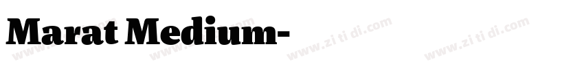 Marat Medium字体转换